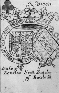 Queen of Spades spillekort, der viser hertugen af Lennox